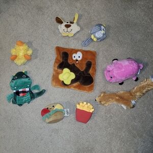 Plush Animal Pet Toy Set - Multicolor